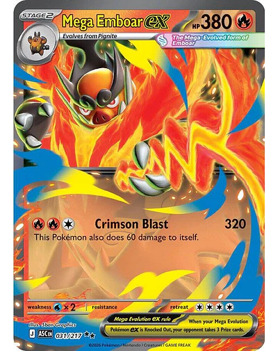 Mega Emboar ex - 031/217