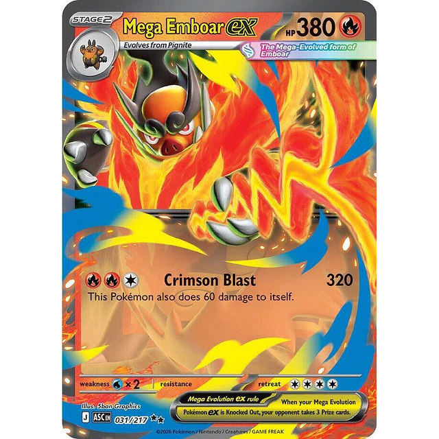 Mega Emboar ex - 031/217