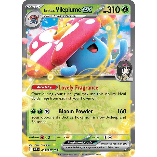 Erika's Vileplume ex 003/217