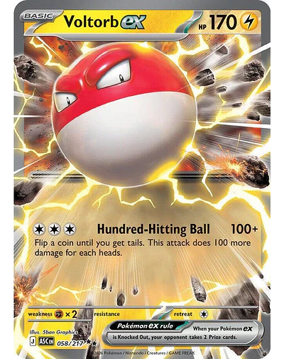 Voltorb ex 58/217