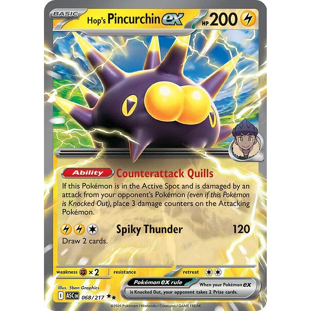 Hop's Pincurchin ex 68/217