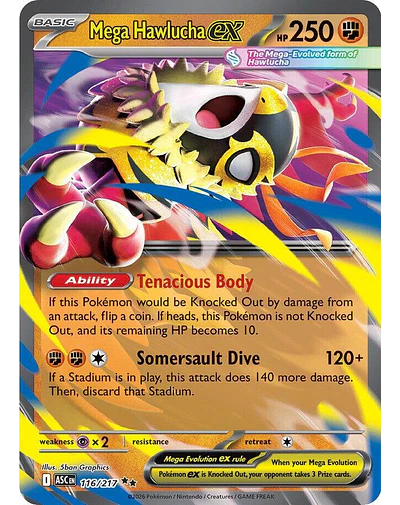 Mega Hawlucha ex - 116/217