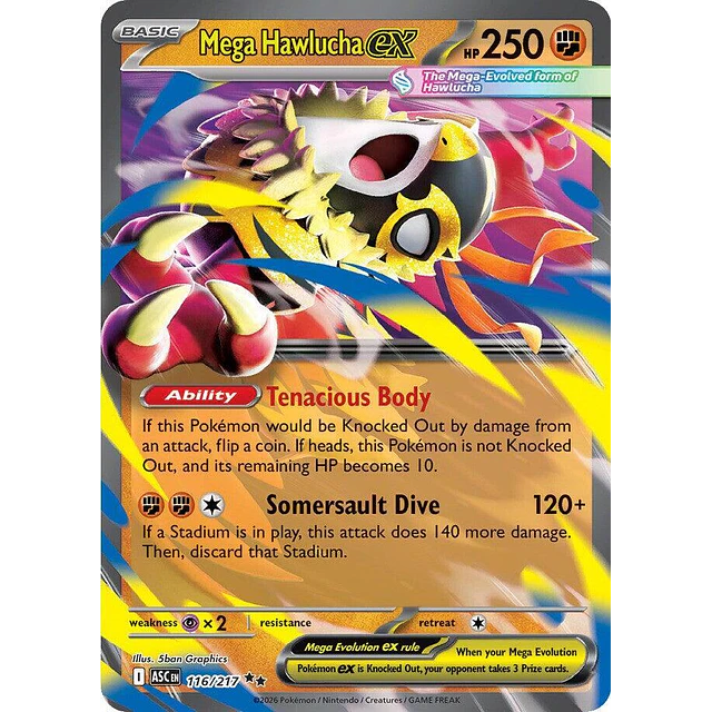Mega Hawlucha ex - 116/217