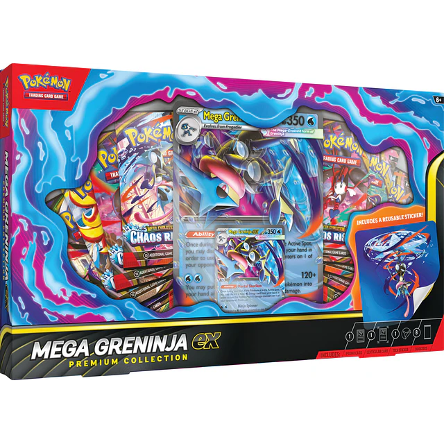 - Preventa - Pokémon TCG Mega Greninja ex Premium Collection (ING)
