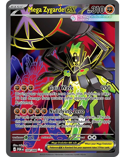 Mega Zygarde ex - 104/088