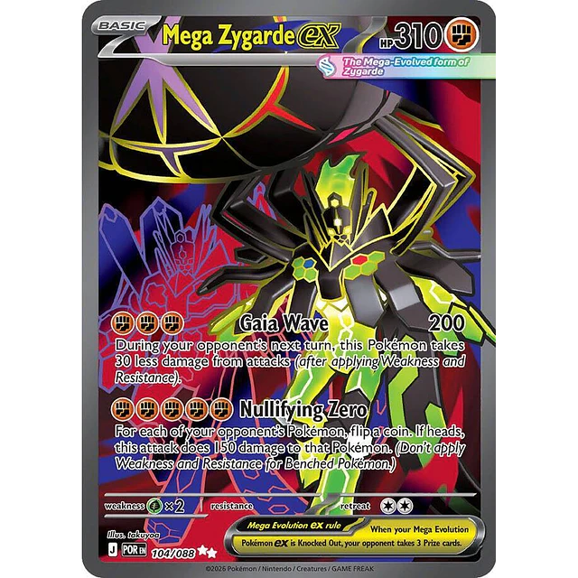 Mega Zygarde ex - 104/088