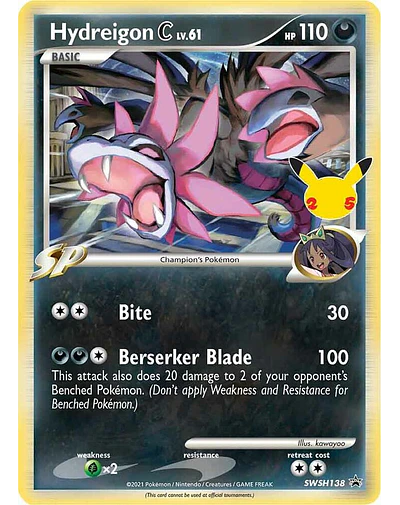 Hydreigon C lv.61 - SWSH138