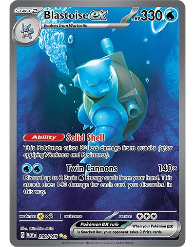 Blastoise ex - 200/165 
