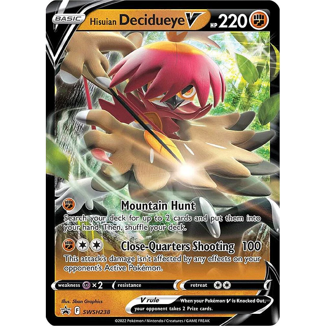 Hisuian Decidueye V - SWSH238
