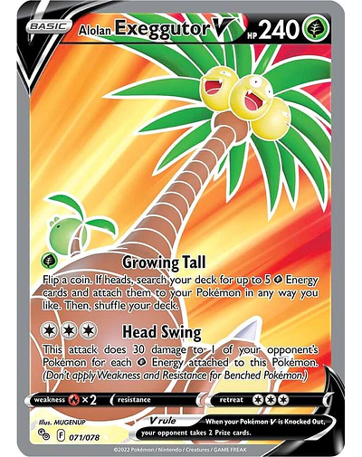 Alolan Exeggutor V (Full Art)