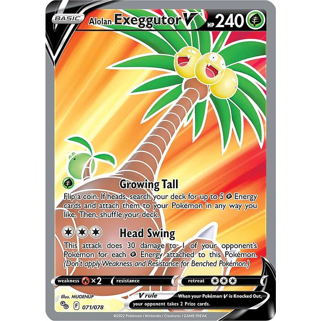 Alolan Exeggutor V (Full Art)