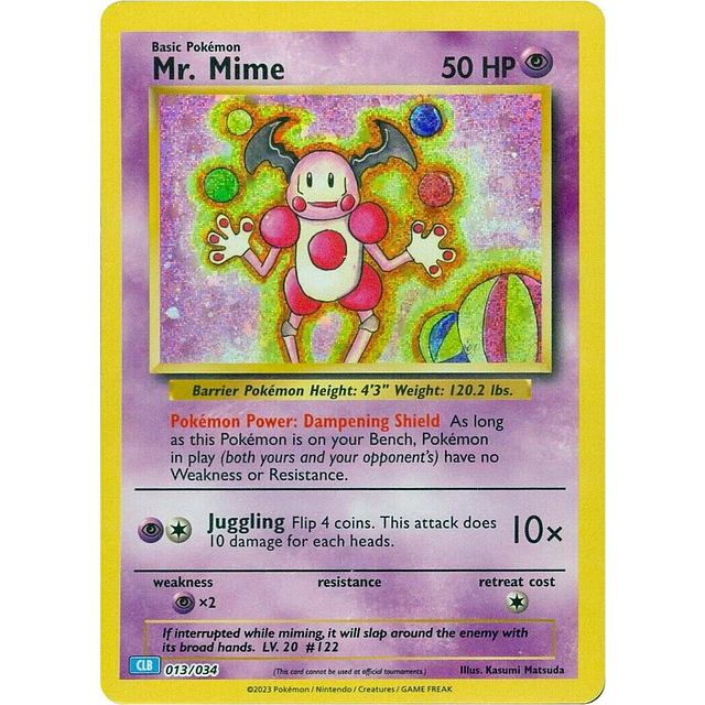 Mr. Mime - Trading Card Game Classic 