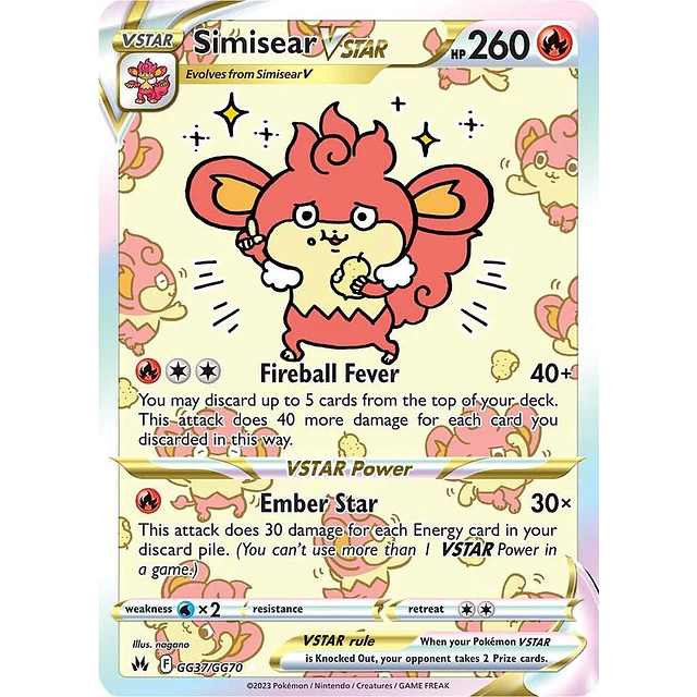 Simisear VSTAR - SWSH: Crown Zenith