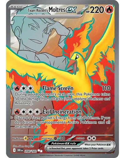 Team Rocket's Moltres ex - 208/182