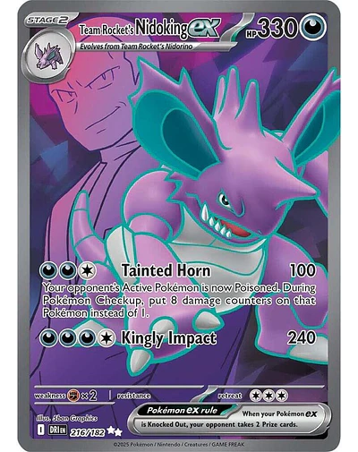 Team Rocket's Nidoking ex - 216/182