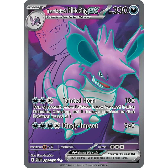 Team Rocket's Nidoking ex - 216/182