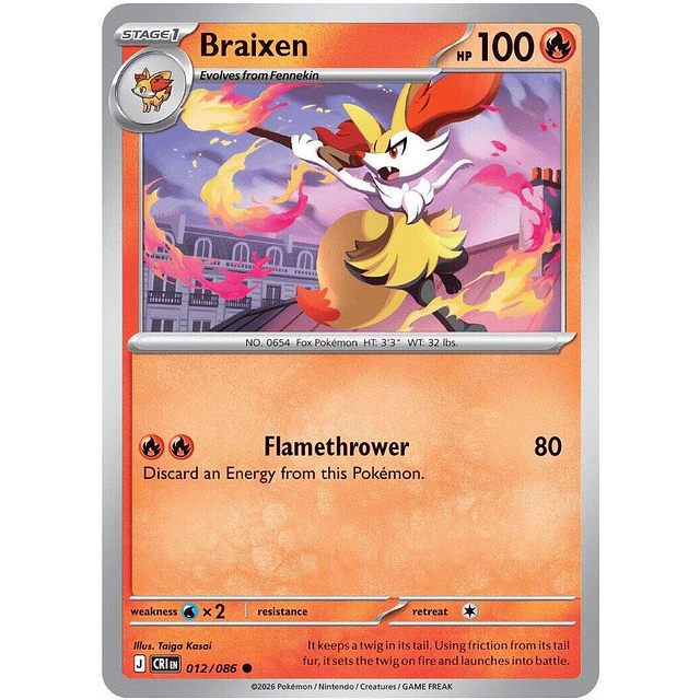 Braixen 012/086