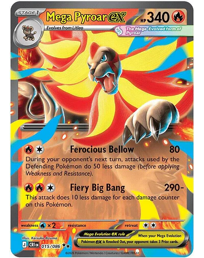 Mega Pyroar ex - 015/086