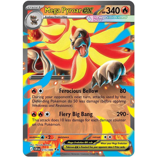 Mega Pyroar ex - 015/086