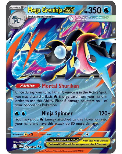 Mega Greninja ex - 022/086 