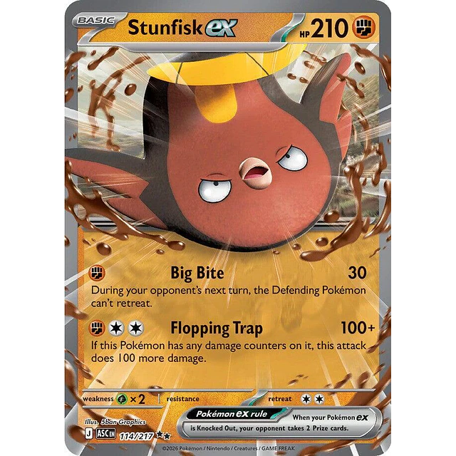 Stunfisk ex - 114/217 