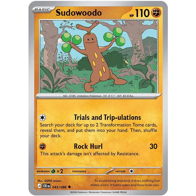 Sudowoodo  043/086