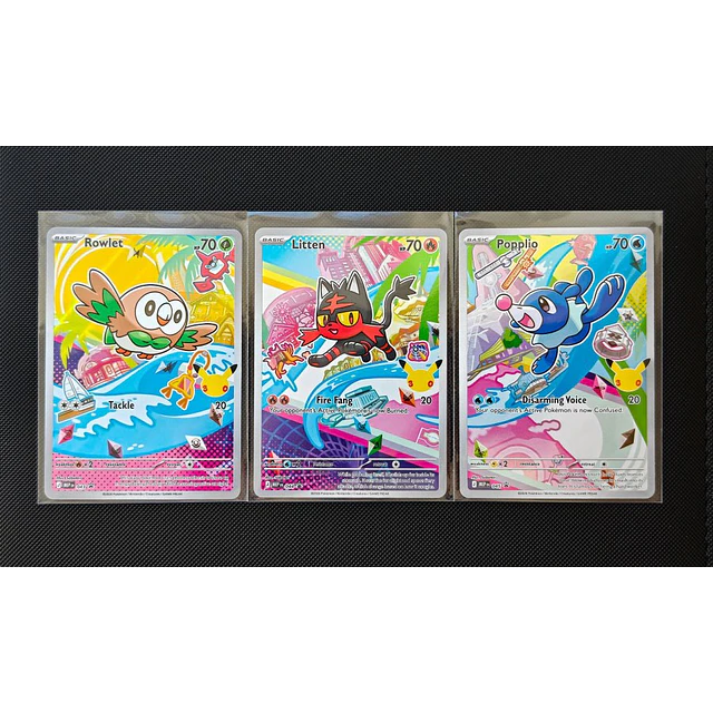 Trio Pokemon Alola - First Partners Collection 