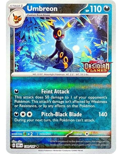 Umbreon (Obsidian Flames Stamped)