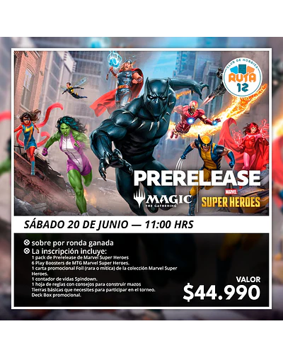 Prelanzamiento MTG – Marvel Super Heroes (ESP)