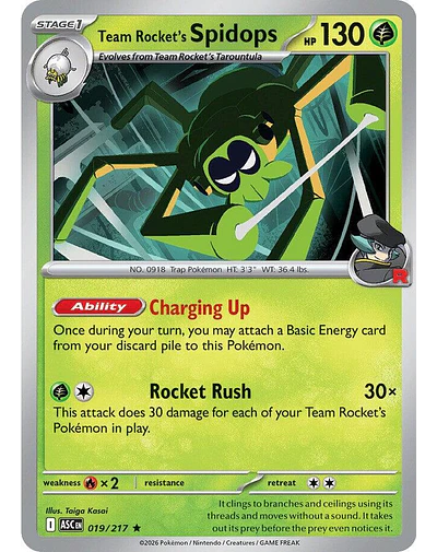 Team Rocket's Spidops 019/217