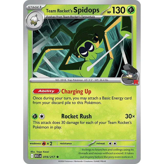 Team Rocket's Spidops 019/217