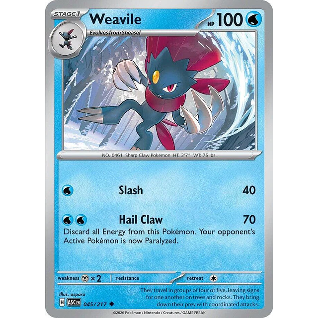 Weavile - 045/217