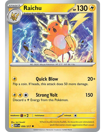 Raichu 056/217