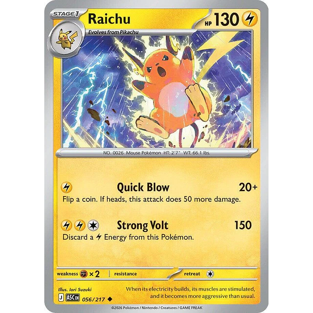 Raichu 056/217