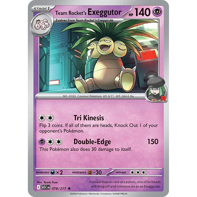 Team Rocket's Exeggutor 078/217
