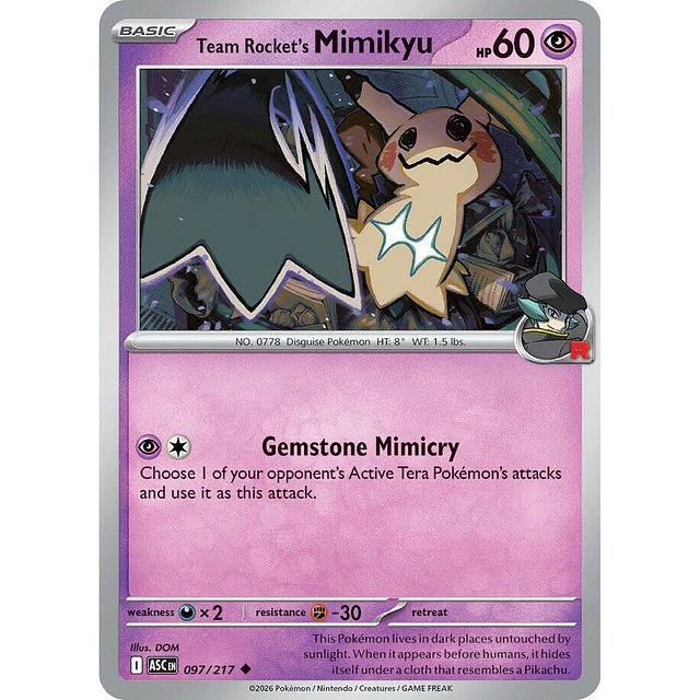 Team Rocket's Mimikyu - 097/217 