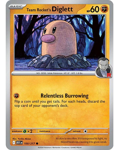 Team Rocket's Diglett 100/217