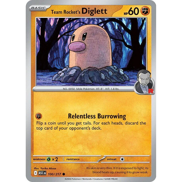 Team Rocket's Diglett 100/217