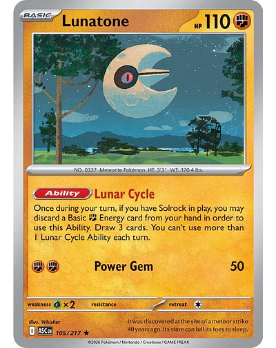 Lunatone 105/217