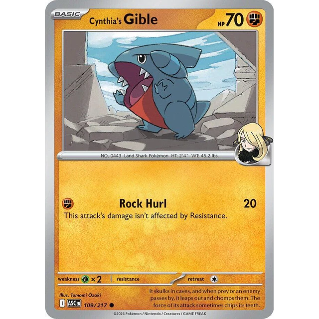 Cynthia's Gible 109/217
