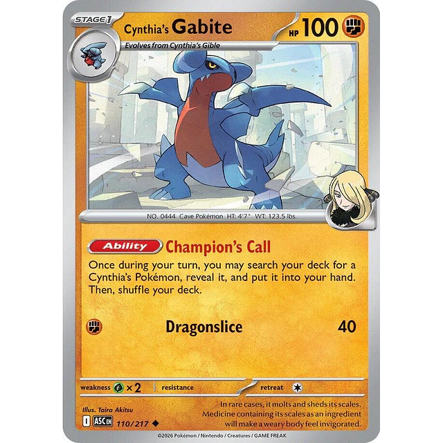 Cynthia's Gabite 110/217