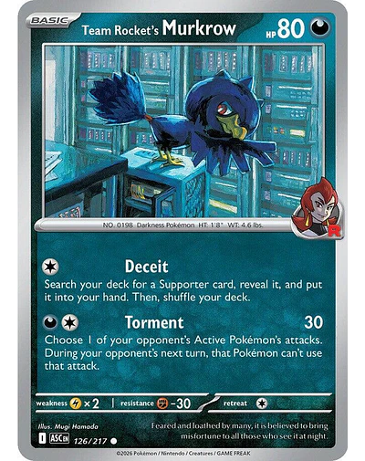 Team Rocket's Murkrow 126/217