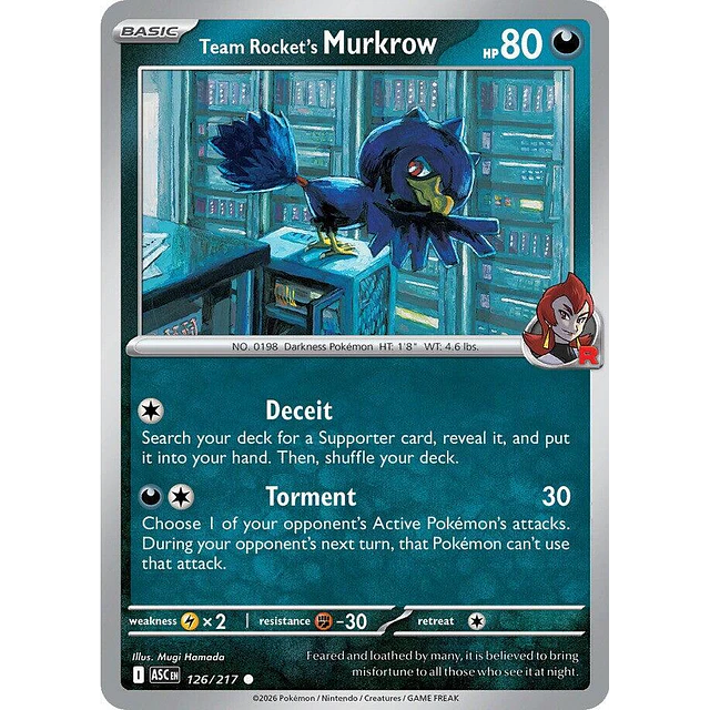 Team Rocket's Murkrow 126/217