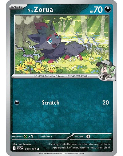 N's Zorua 136/217