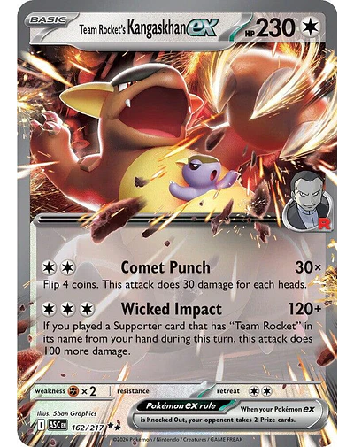 Team Rocket's Kangaskhan ex 162/217
