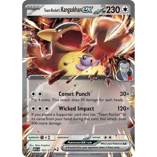 Team Rocket's Kangaskhan ex 162/217