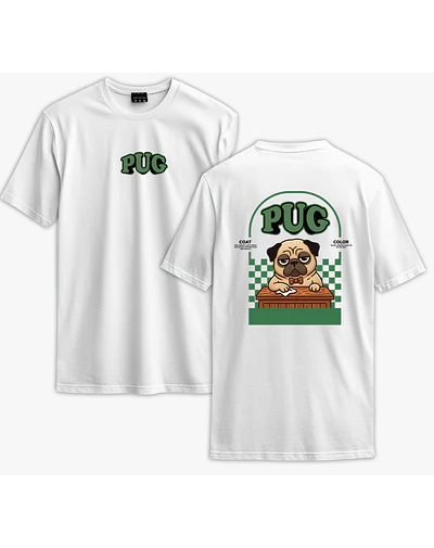 Polera Pug - Secret Art: Especial Perros