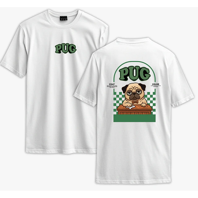 Polera Pug - Secret Art: Especial Perros 1