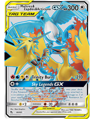 Moltres & Zapdos & Articuno GX (Full Art) 