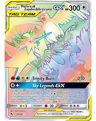 Moltres & Zapdos & Articuno GX (Secret)